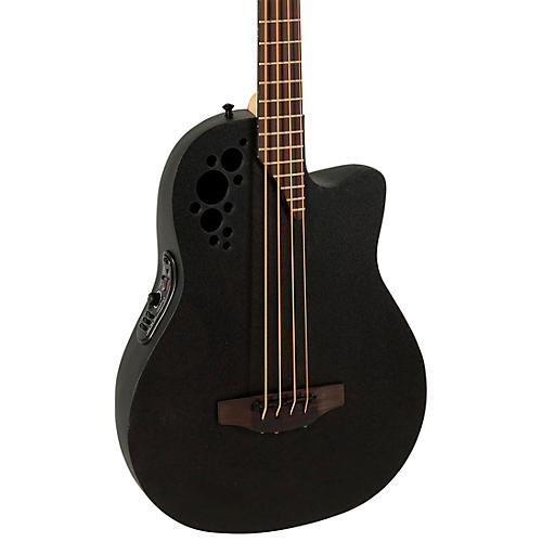 Ovation B778TX-5-G Pro Series Elite TX Mid-Depth Acoustic-Electric Bass Guitar Textured Black