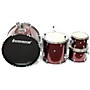 Used Ludwig BACKBEAT Drum Kit WINE RED
