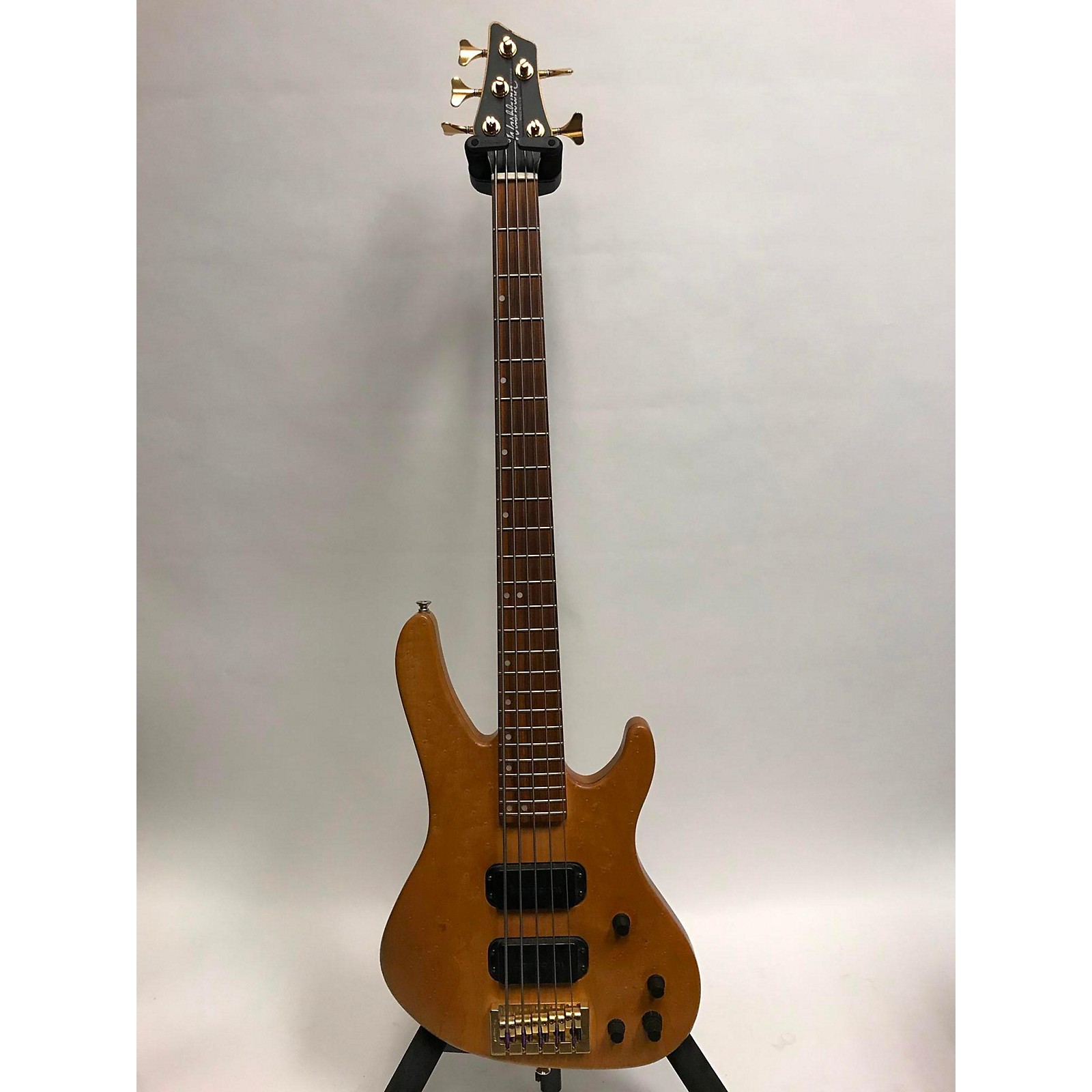 Used Washburn BANTAM 5 STRING Electric Bass Guitar Natural Musician's
