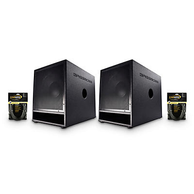 BASSBOSS BB15-MK3 15" Powered Sub Pair With Cables