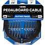 BOSS BCK-24 Pedalboard Cable Kit, 24 Connectors 24 ft. Black