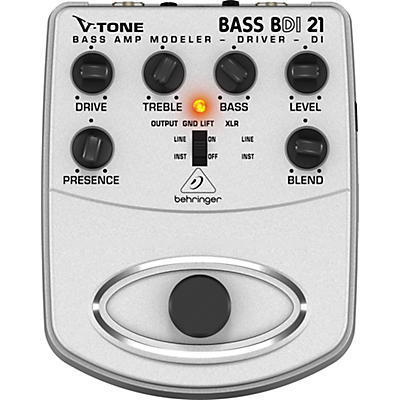 Behringer BDI21 V-Tone Bass Driver Bass Amp Modeler/Direct Recording Preamp/DI Box Pedal