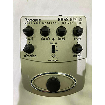 Behringer BDI21 V-Tone Bass Driver Bass Effect Pedal