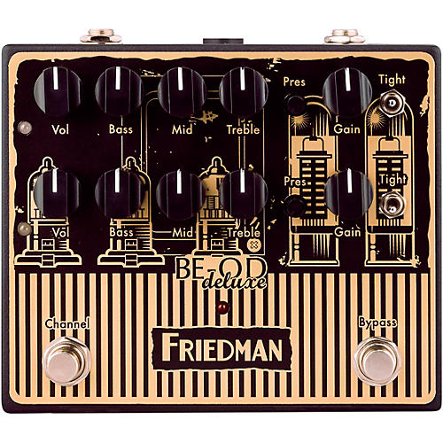 Friedman BE-OD Deluxe Limited-Edition AmpArt Dual Brown Eye Overdrive  Effects Pedal