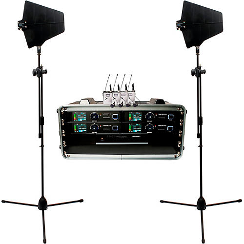 VocoPro BENCHMARK-QUAD-BP 4-Channel True Diversity Body Pack and Lavalier Microphone System 902-927.2mHz
