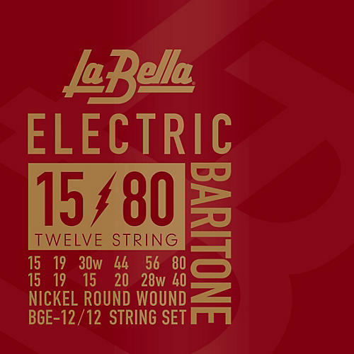LaBella BGE-12 12-String Electric Baritone Guitar String Set