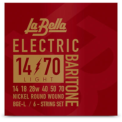 La Bella BGE Electric Baritone 6-String Guitar String Set