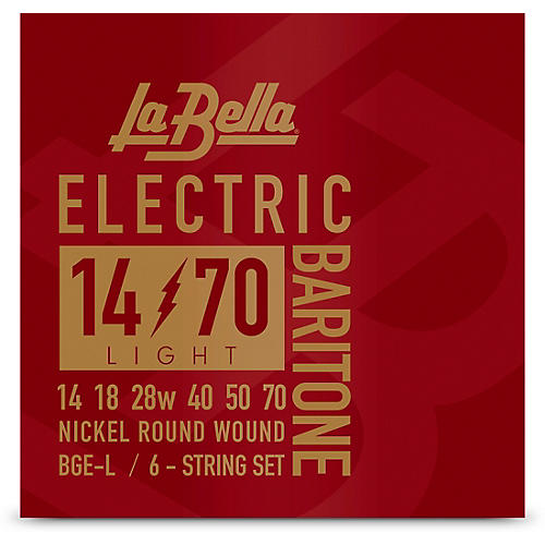 LaBella BGE Electric Baritone 6-String Guitar String Set Light (14 - 70)