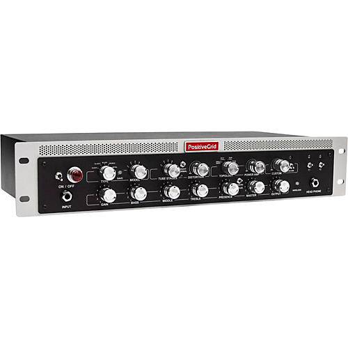 Positive Grid BIAS Rack Guitar and Bass Amplifier Head Black and Silver
