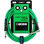BOSS BIC-10 Straight to Angled Instrument Cable - 10 ft. Green