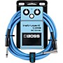 BOSS BIC-10 Straight to Angled Instrument Cable 10 ft. Blue