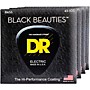 DR Strings BKB-45 Black Beauties Medium 4-String Bass Strings 4 Pack