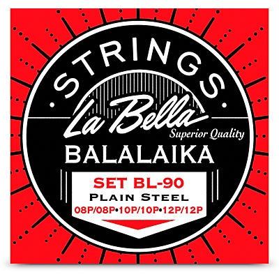 LaBella BL-90 Balalaika Plain Steel 3 6-String Set