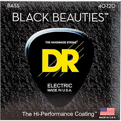 DR Strings BLACK BEAUTIES Coated 5-String Bass Light (40-120)