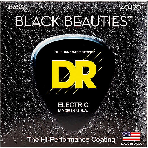 DR Strings BLACK BEAUTIES Coated 5-String Bass Light (40-120)