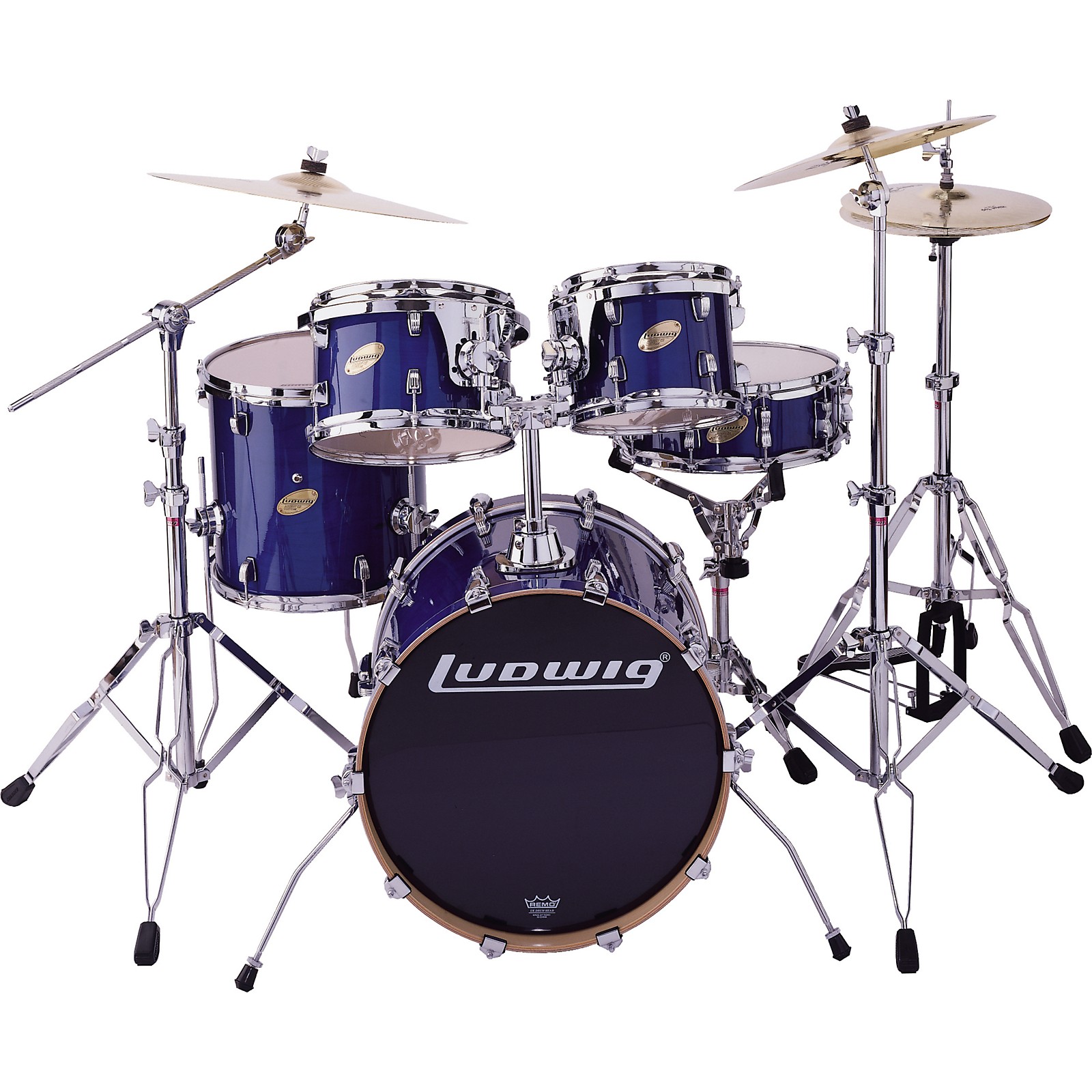 Ludwig BLEM LC305E CS Custom Elite Jazz 5pc Drum Set Blue Musician's