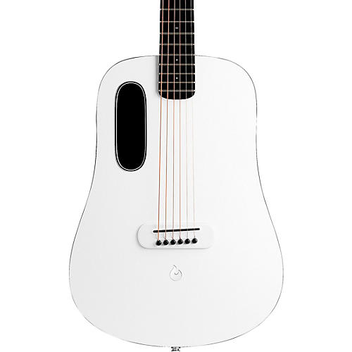 LAVA MUSIC BLUE LAVA Original Acoustic-Electric Guitar With FreeBoost & Airflow Bag Walnut Frost White