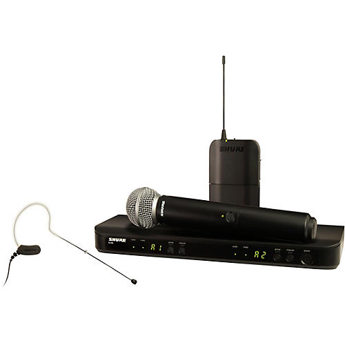 Shure BLX1288/MX53 Wireless Combo System With SM58 Handheld and MX153 Earset Band J11