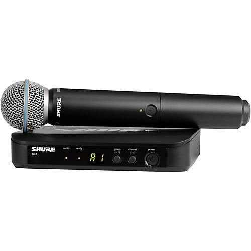 Shure BLX24/B58 Handheld Wireless System With BETA 58A Capsule Band H10