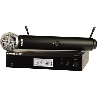 Shure BLX24R/B58 Wireless System With Rackmountable Receiver and BETA 58A Microphone Capsule