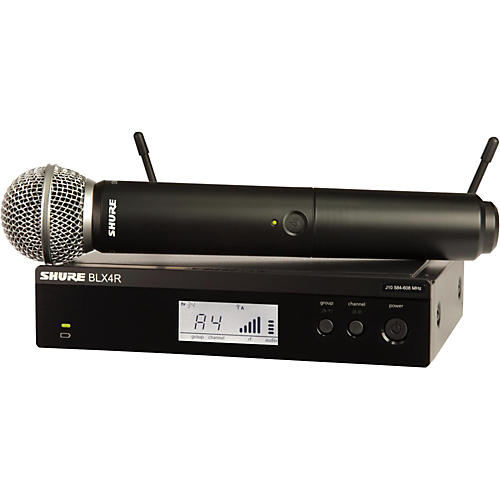 Shure BLX24R/SM58 Wireless System With Rackmountable Receiver and SM58 Microphone Capsule Band H10