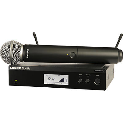 Shure BLX24R/SM58 Wireless System with Rackmountable Receiver and SM58 Microphone Capsule