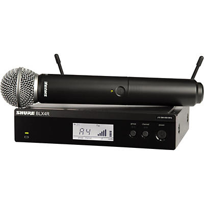Shure BLX24R/SM58 Wireless System With Rackmountable Receiver and SM58 Microphone Capsule