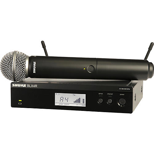 Shure BLX24R/SM58 Wireless System With Rackmountable Receiver and SM58 Microphone Capsule Condition 2 - Blemished Band H11 197881218041