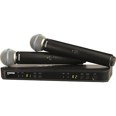 Shure BLX288/B58 Wireless Dual Vocal System With Two BETA 58A Handheld Transmitters -