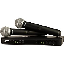 Shure BLX288/PG58 Dual-Channel Wireless System with Two PG58 Handheld Transmitters