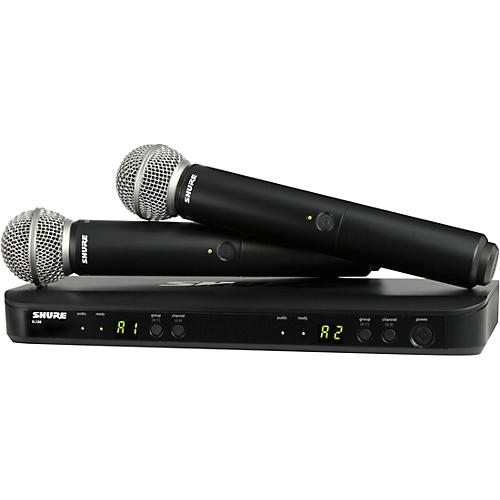 Shure BLX288/SM58 Wireless Dual Vocal System With Two SM58 Handheld Transmitters Band J11