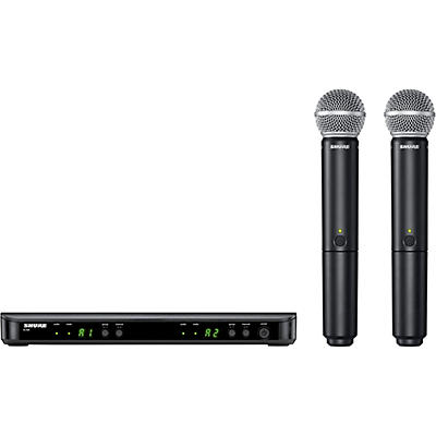 Shure BLX288/SM58 Wireless Dual Vocal System With Two SM58 Handheld Transmitters