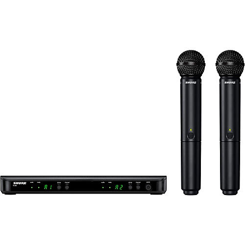 BLX288/SM58BK Limited-Edition Black Wireless Dual Vocal System With Two SM58 Handheld Transmitters