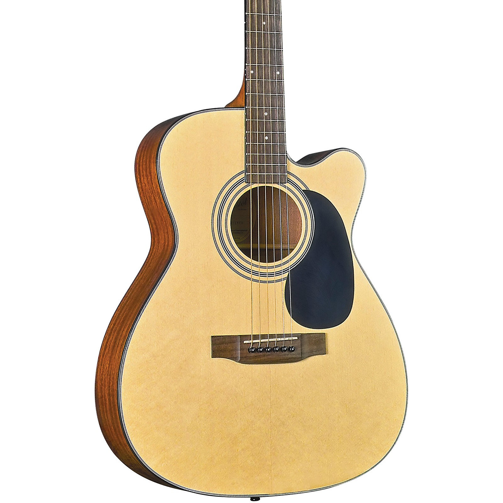 Bristol BM16CE 000 AcousticElectric Guitar High Gloss Natural
