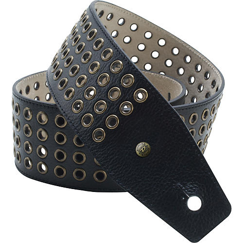 BMF Leather Guitar Strap with Bronze Grommets