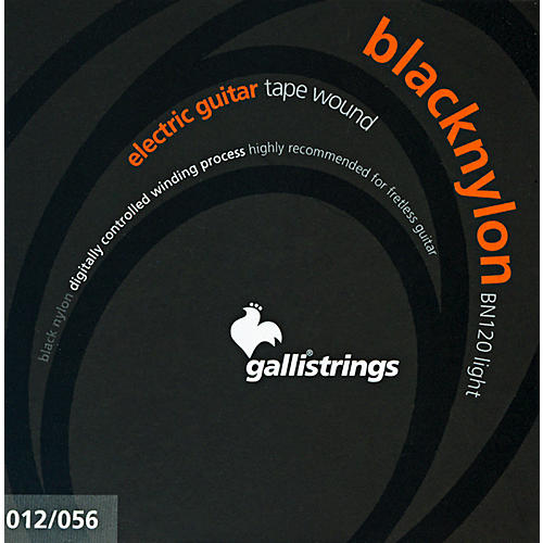 BN120 BLACK NYLON TAPE WOUND Light Electric Guitar Strings 12-56