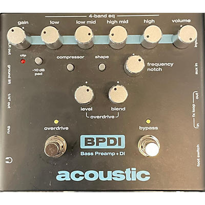 Acoustic BPDI Bass Preamp And DI Bass Effect Pedal