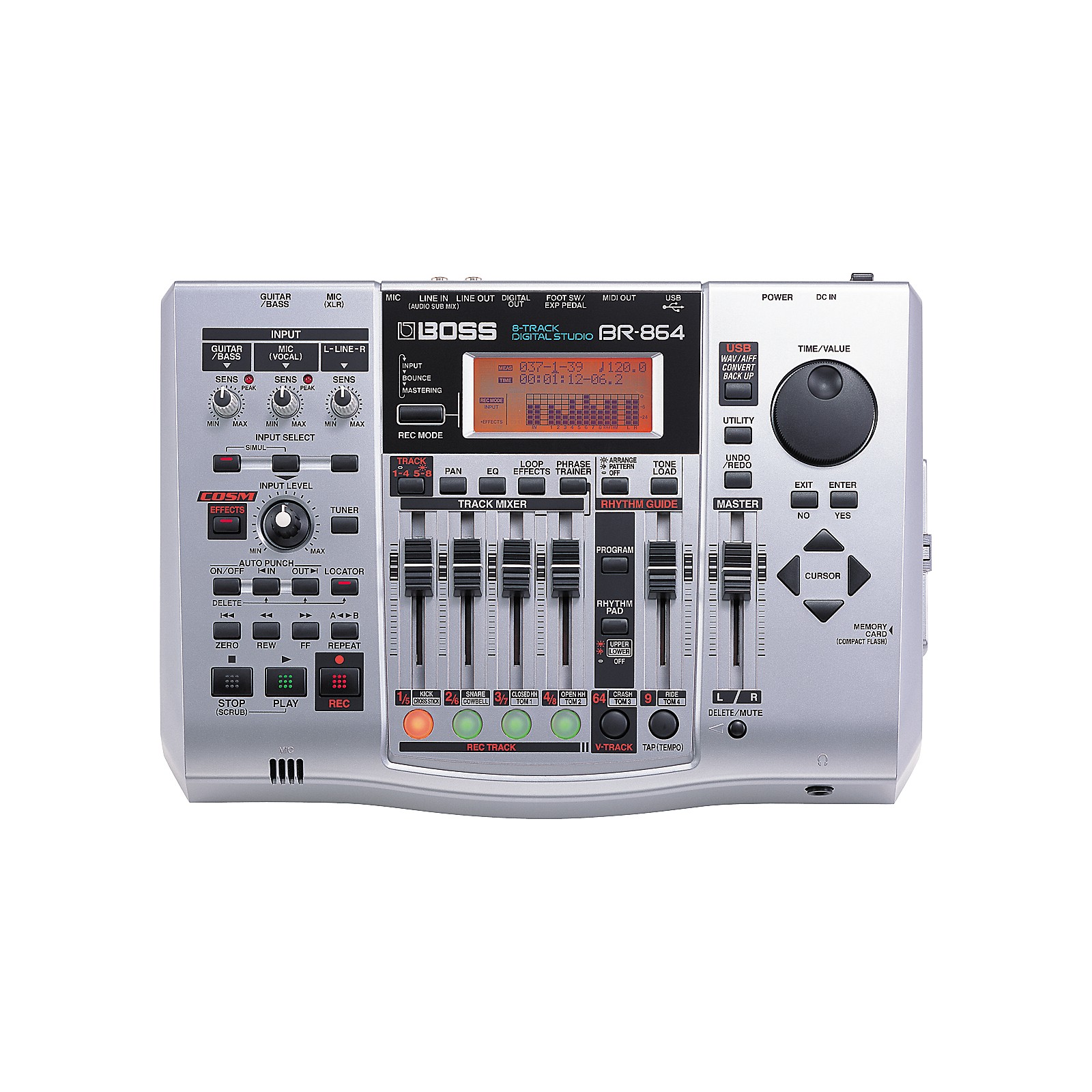 Boss BR864 8Track Multitrack Recorder Musician's Friend
