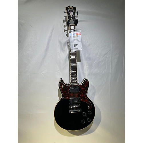 D'Angelico BRIGHTON DELUXE II Solid Body Electric Guitar Black