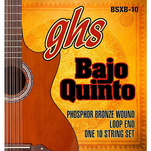 GHS BSXB-10 Bajo Quinto 10-String Phosphor Bronze Acoustic Guitar String Set