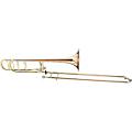 Blessing BTB-1488 Performance Series Bb/F Large Bore Rotor Trombone Outfit With Open Wrap Silver plated Yellow Brass BellClear Lacquer Rose Brass Bell