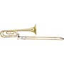 Blessing BTB1488 Performance Series Bb/F Large Bore Rotor Trombone Outfit with Closed Wrap Clear Lacquer Yellow Brass Bell
