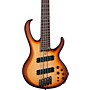 Open-Box Ibanez BTB705LM 5-String Multi-Scale Electric Bass Guitar Condition 2 - Blemished Natural Browned Burst Flat 197881434021