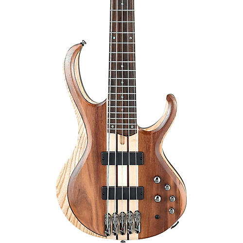 Ibanez BTB745 5-String Electric Bass Guitar Low Gloss Natural