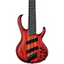 Ibanez BTB866MS 6-String Multi Scale Electric Bass Guitar Brown Topaz Burst Flat