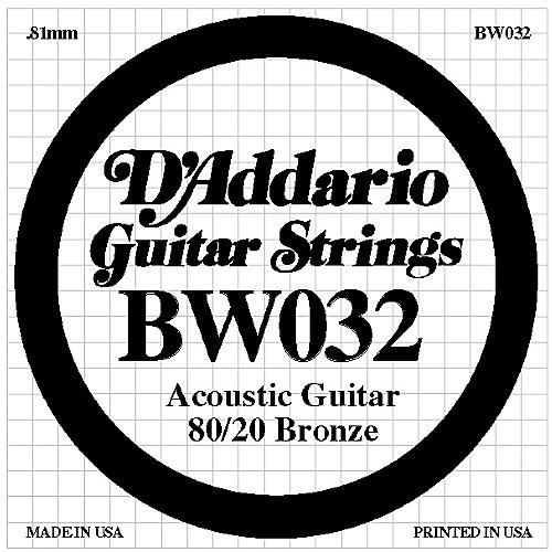 BW032 80/20 Bronze Guitar Strings