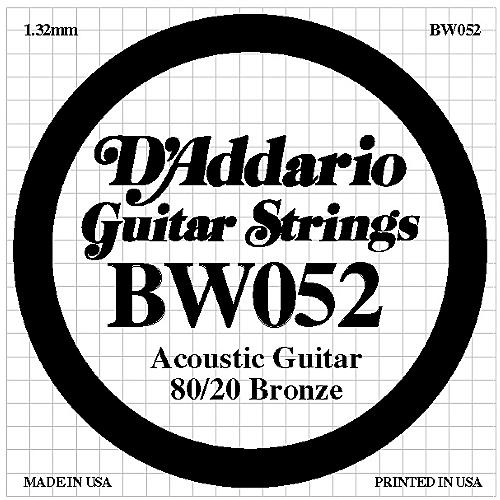 BW052 80/20 Bronze Acoustic Guitar Strings