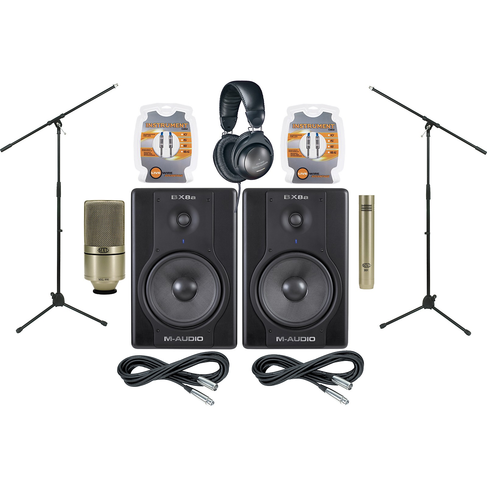 MAudio BX8a Monitor and Mic Package Musician's Friend