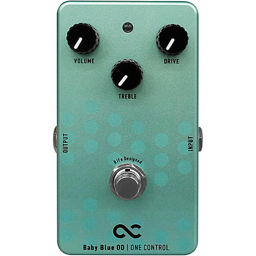 Baby Blue Overdrive Effects Pedal