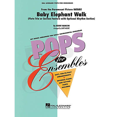 Hal Leonard Baby Elephant Walk (Flute Trio or Ensemble (opt. rhythm section)) Concert Band Level 2.5 by Larry Moore